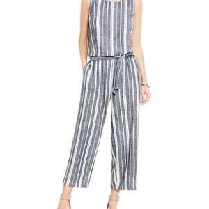 Vince Camuto size XL jumpsuit chambray stripe